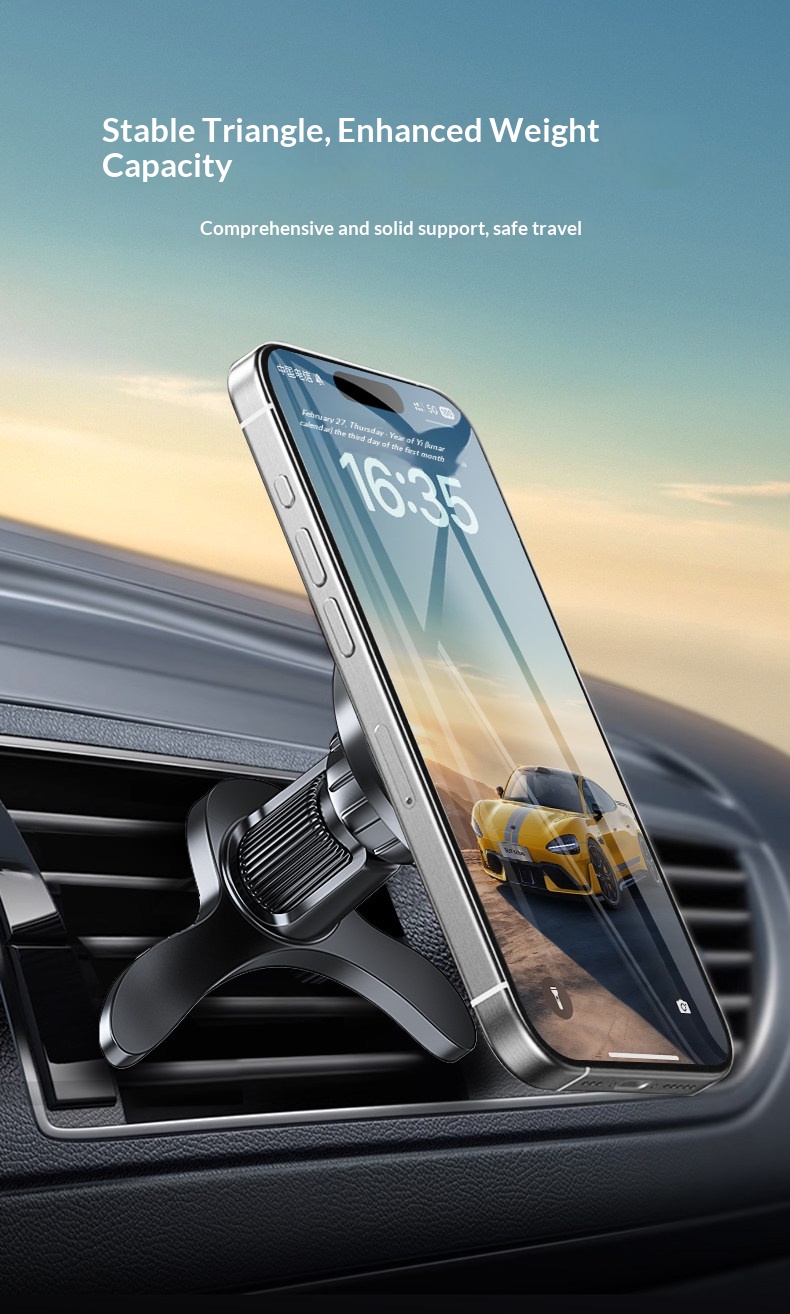 Phone 2025 New Model Car Navigation Air Vent Magnetic Multi-Function Holder_voghion.com