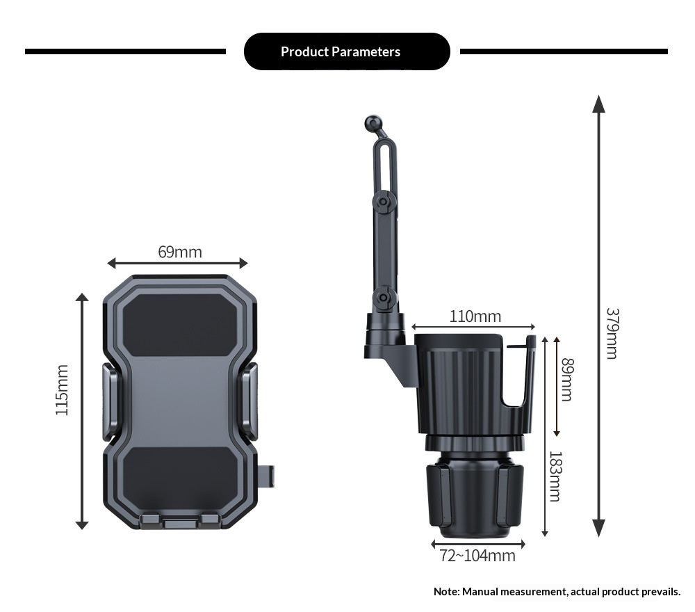 Handyhalterung Mit Becherhalter Für Mittelkonsole Navigation_voghion.com