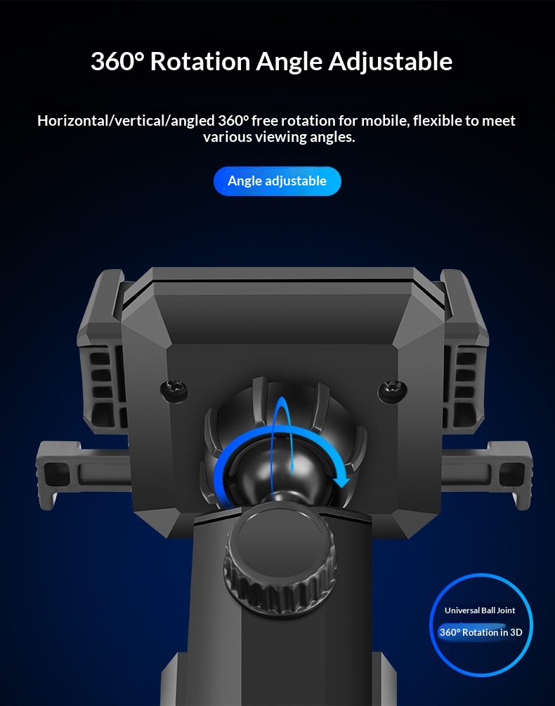 Supporto universale multifunzionale per telefono con ventosa telescopica per auto, da fissare alla bocchetta dell'aria._voghion.com