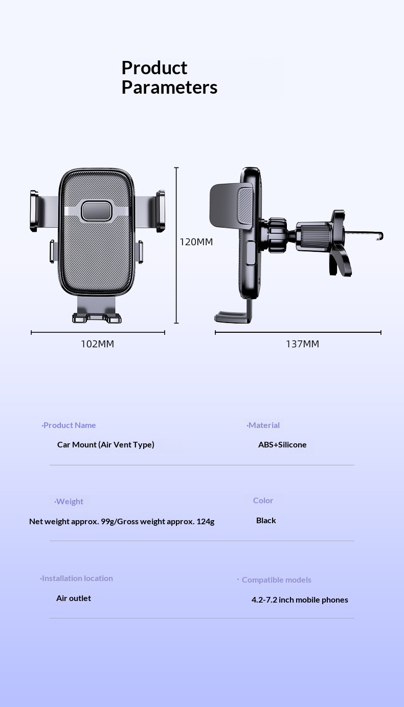 2025 Air Vent Mount Universal Navigation Car Phone Holder_voghion.com