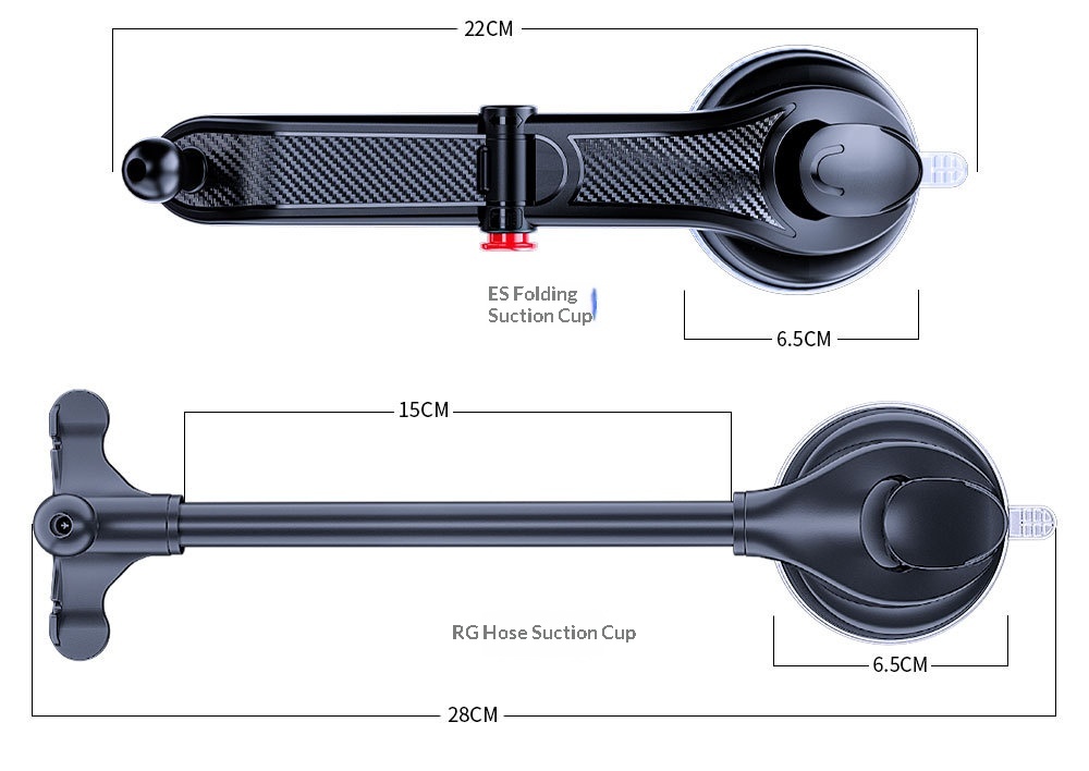 New Automatic Locking Air Vent Phone Holder, Retractable Suction Cup Car Mount_voghion.com