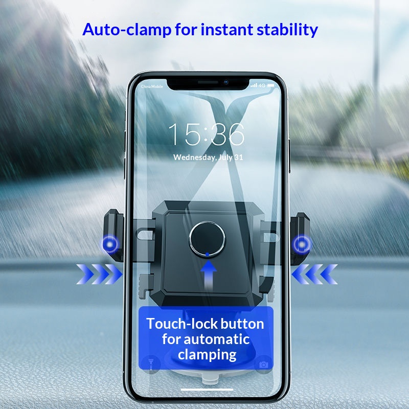 Supporto universale multifunzionale per telefono con ventosa telescopica per auto, da fissare alla bocchetta dell'aria._voghion.com