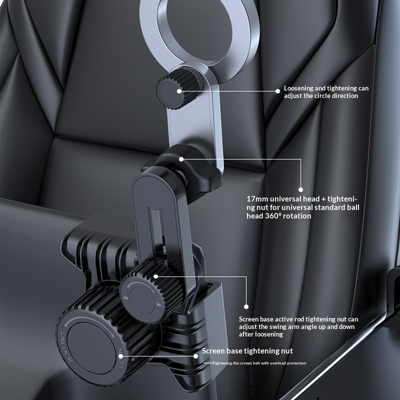 Zentraler Bedienbildschirmständer, faltbare Navigations-Handyhalterung, fahrzeugmontierter, grenzüberschreitender Tesla-Lüftungsschlitzständer_voghion.com