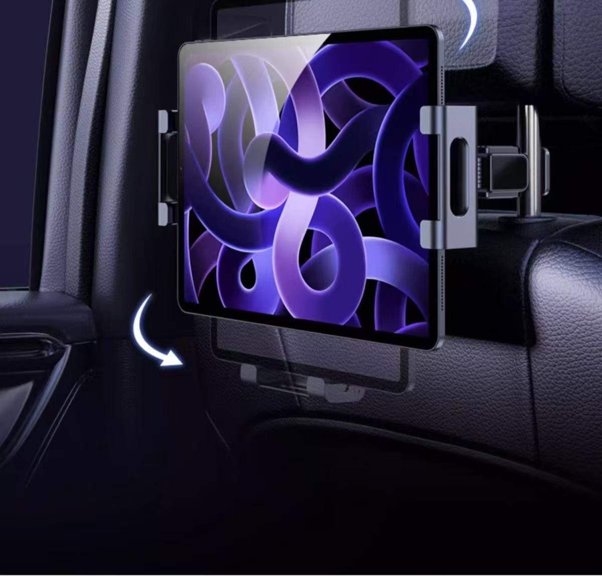 Supporto per telefono da auto, supporto girevole per iPad sullo schienale del sedile posteriore, supporto per tablet in auto_voghion.com