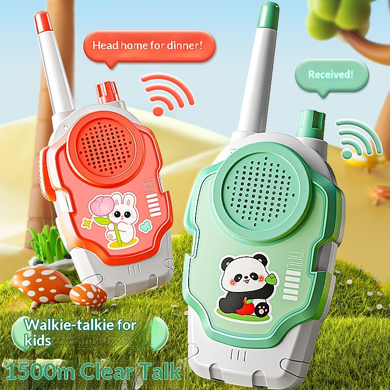 Children's Indoor Outdoor Parent-Child Interactive Baby Toy Pretend Play Couple Wireless Intercom Walkie-Talkie_voghion.com