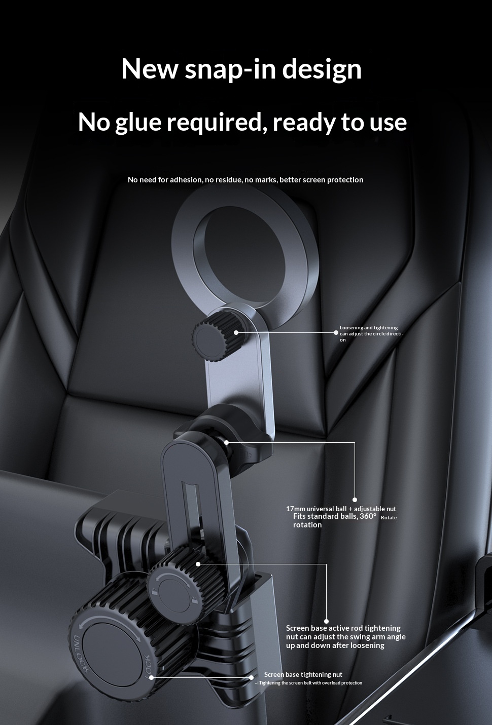 Zentraler Bedienbildschirmständer, faltbare Navigations-Handyhalterung, fahrzeugmontierter, grenzüberschreitender Tesla-Lüftungsschlitzständer_voghion.com