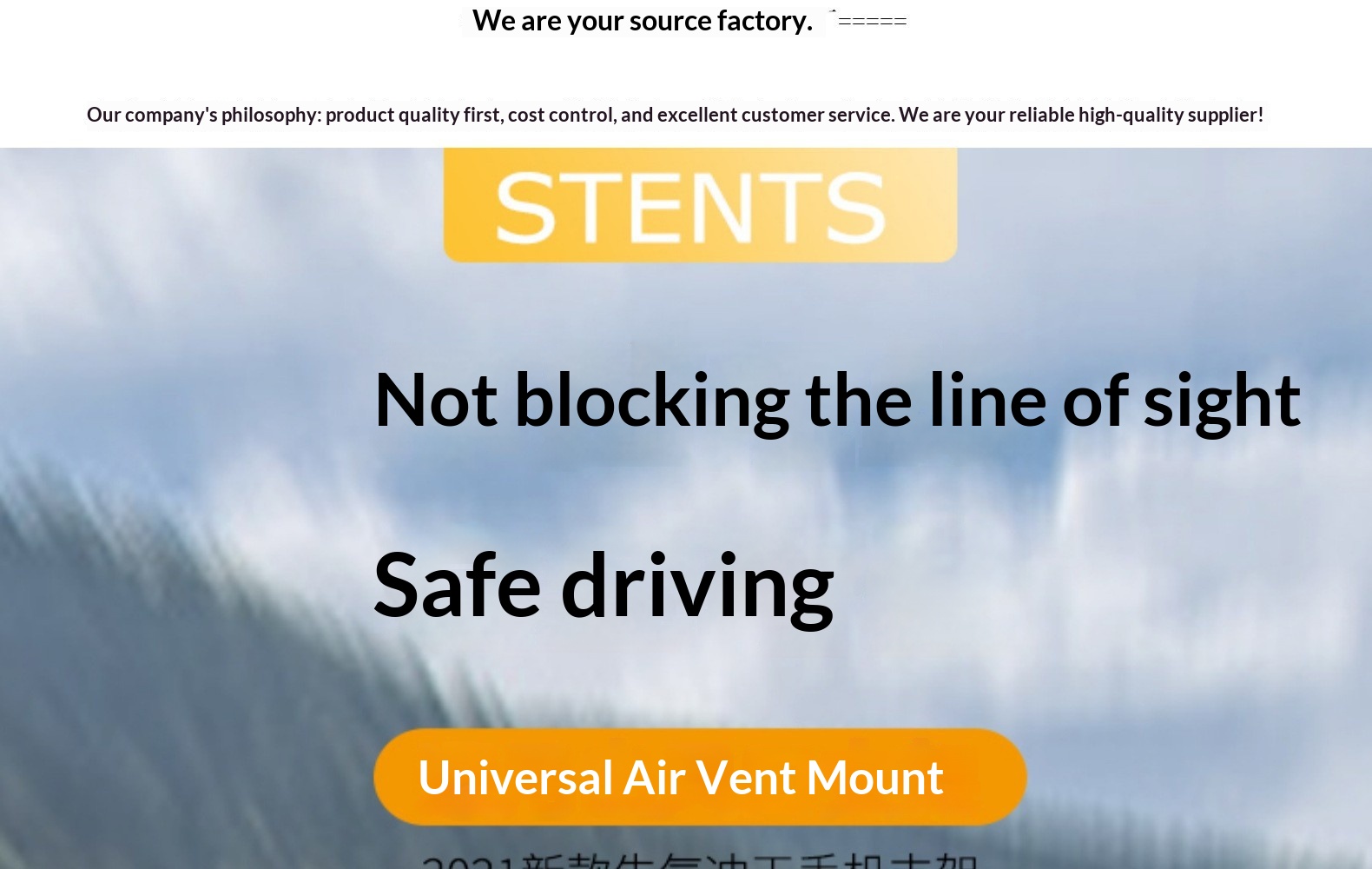 Supporto universale per telefono da auto con navigatore e bocchetta dell'aria, attacco a triangolo con testa di toro._voghion.com