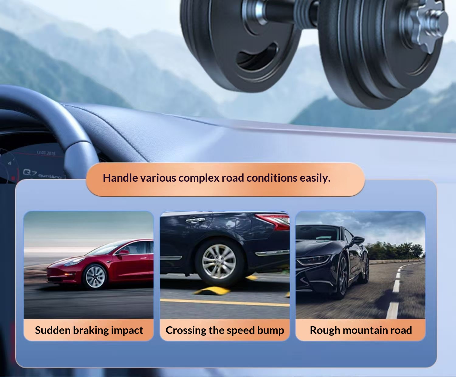 Support de téléphone pour rétroviseur de voiture avec navigation multifonctions, nouveau modèle 2025, pour grand camion, intérieur fixe._voghion.com