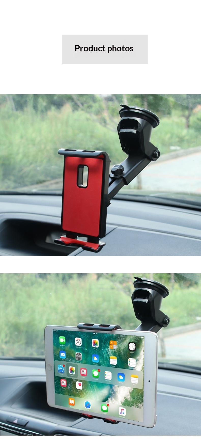 Držač za tablet i telefon za auto - sladak cartoon dizajn_voghion.com