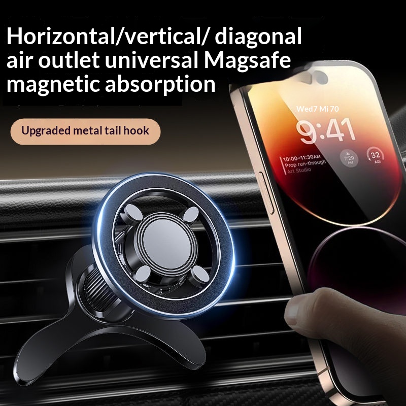 Phone 2025 New Model Car Navigation Air Vent Magnetic Multi-Function Holder_voghion.com