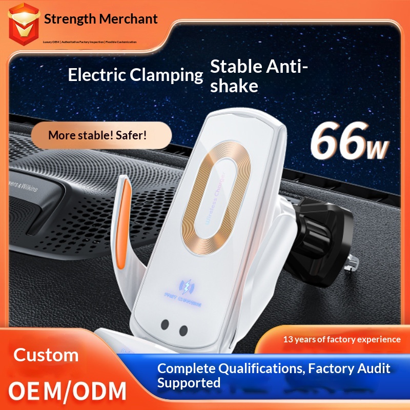 Air Vent Universal Dashboard Smart Electric Wireless Charging Car Phone Holder_voghion.com