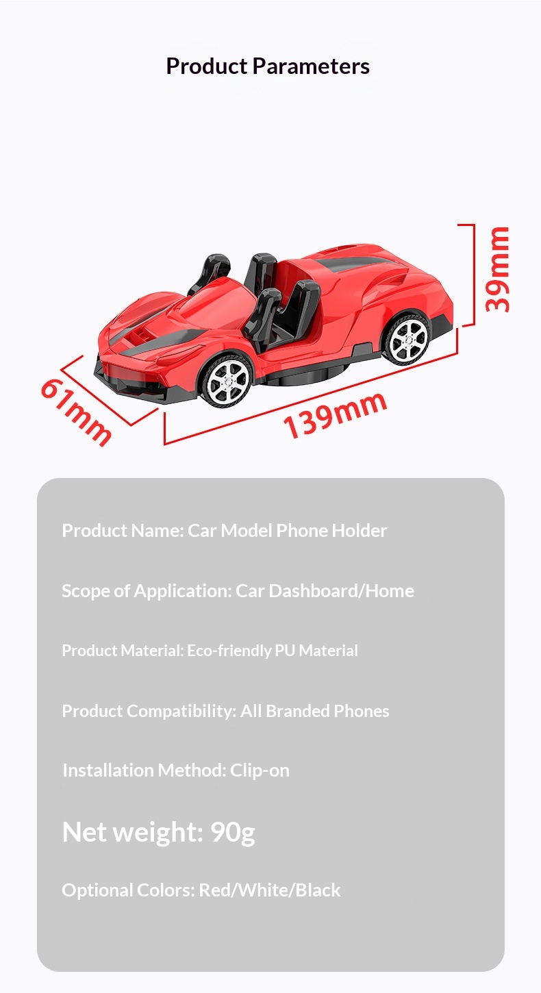 Support de voiture transfrontalier pour maquettes, support de navigation pour tableau de bord, base pour téléphone portable_voghion.com
