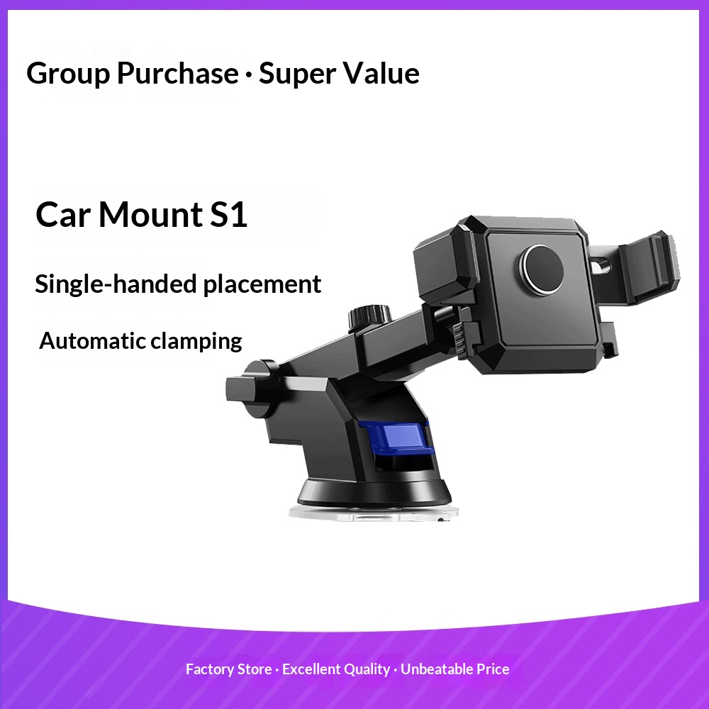 Supporto universale multifunzionale per telefono con ventosa telescopica per auto, da fissare alla bocchetta dell'aria._voghion.com