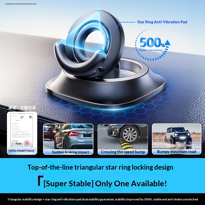 Cross-Border New Mode Phone Mount Hoder Center Consoe Navigation Dedicated High-End Car Support Stand_voghion.com