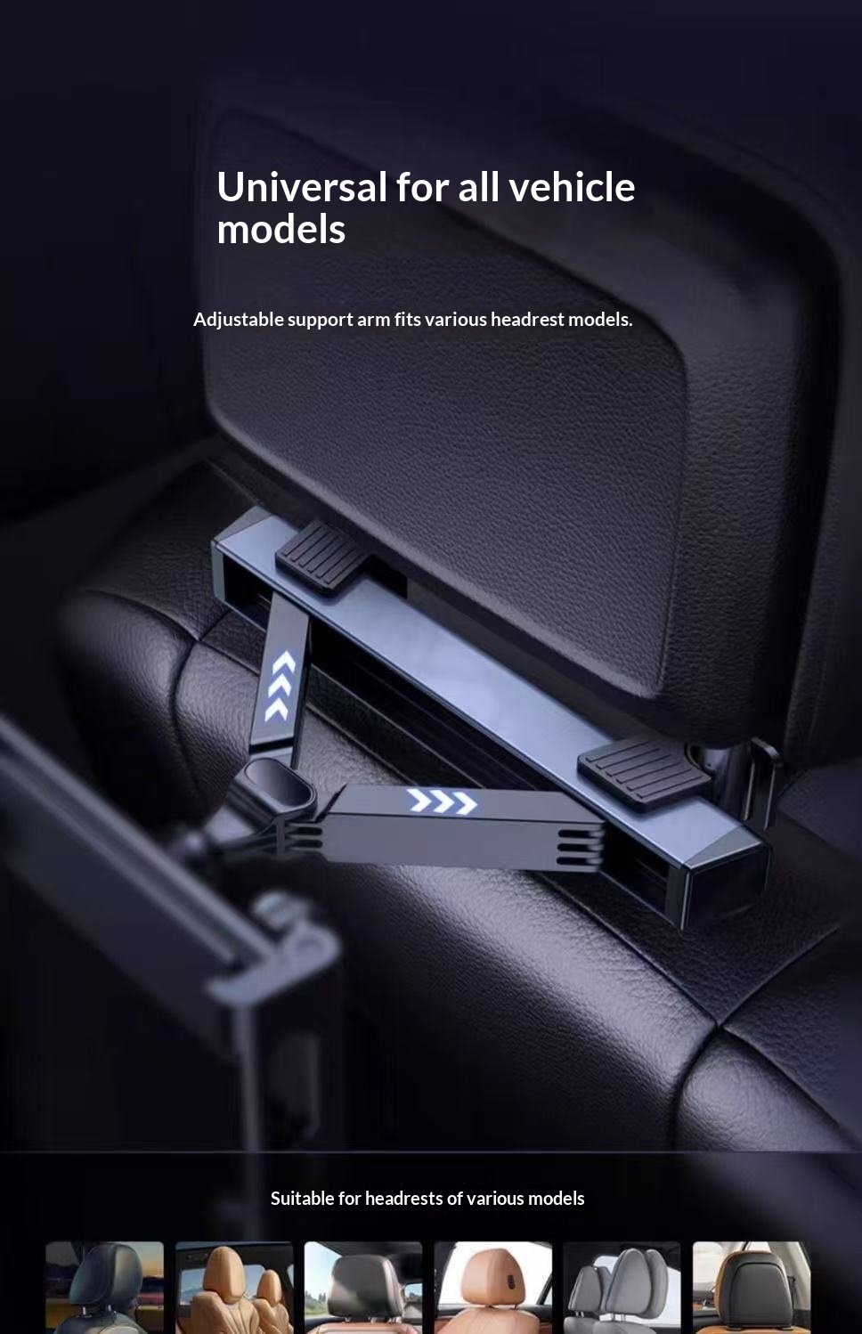 Supporto per telefono da auto, supporto girevole per iPad sullo schienale del sedile posteriore, supporto per tablet in auto_voghion.com