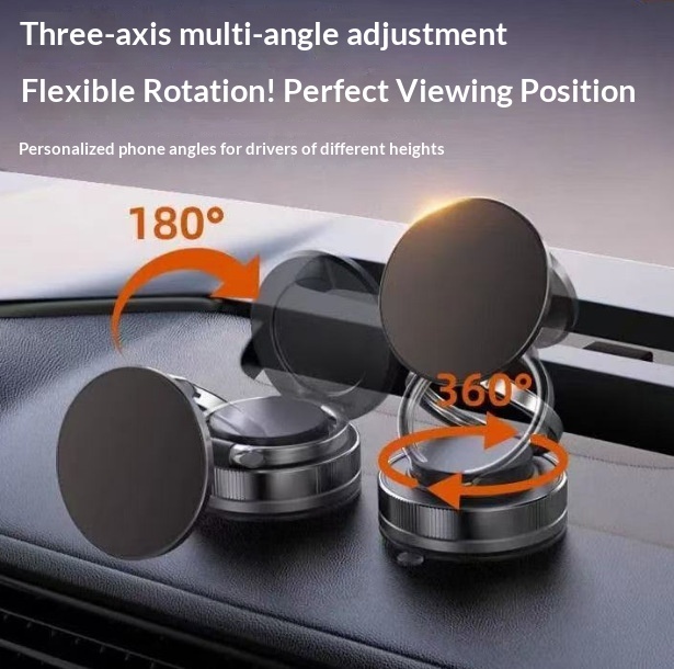 Vacuum Adsorption Magnetic Car Mount Navigation Phone Holder_voghion.com