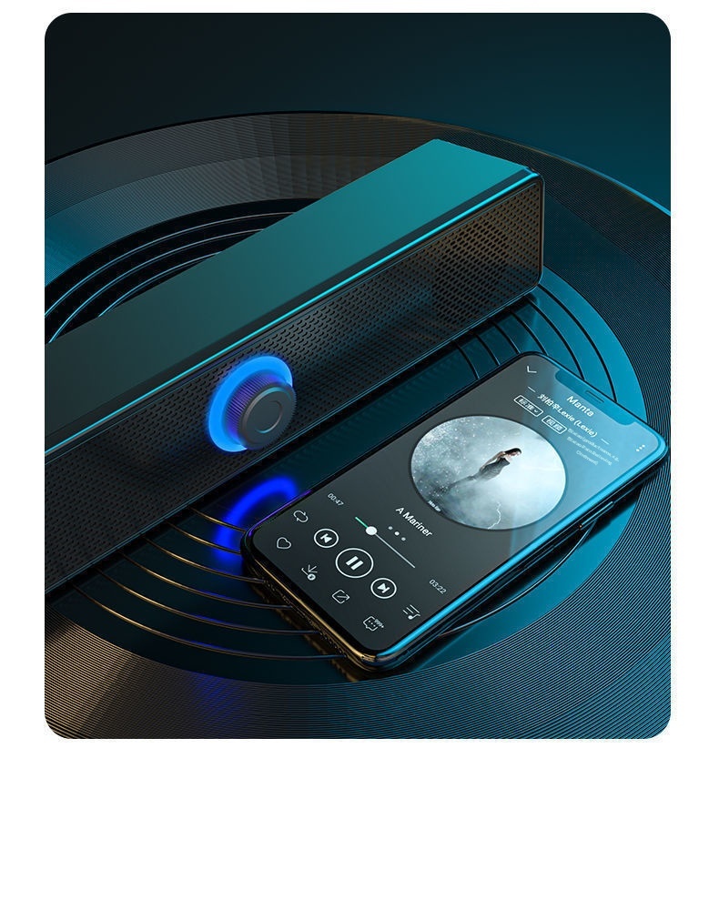 Cross-border E-350TS Long Strip Small Computer Desktop Laptop Home Speaker Wired Subwoofer_voghion.com