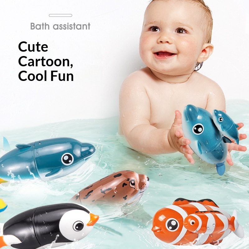Toys For Children, Bathing Kids Play Toys, Swimming Octopus, Water Dolphin, Sea Lion, Cross-Border Hot Sale_voghion.com