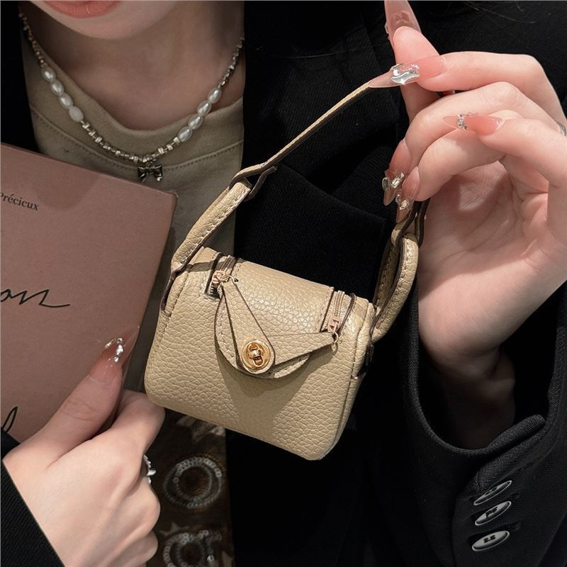 Kreative Mini-Tasche, geeignet als Schutzhülle für AirPods Pro 2 Bluetooth-Kopfhörer, Münzgeldbörse und Autoschlüssel-Zubehör_voghion.com