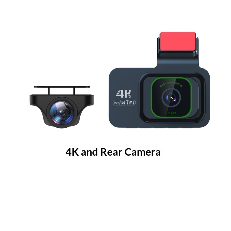 New 3inch Dash Cam 2K Ultra HD No Installation Night Vision GPS 4K Front And Rear Dual Lens Dashcam_voghion.com