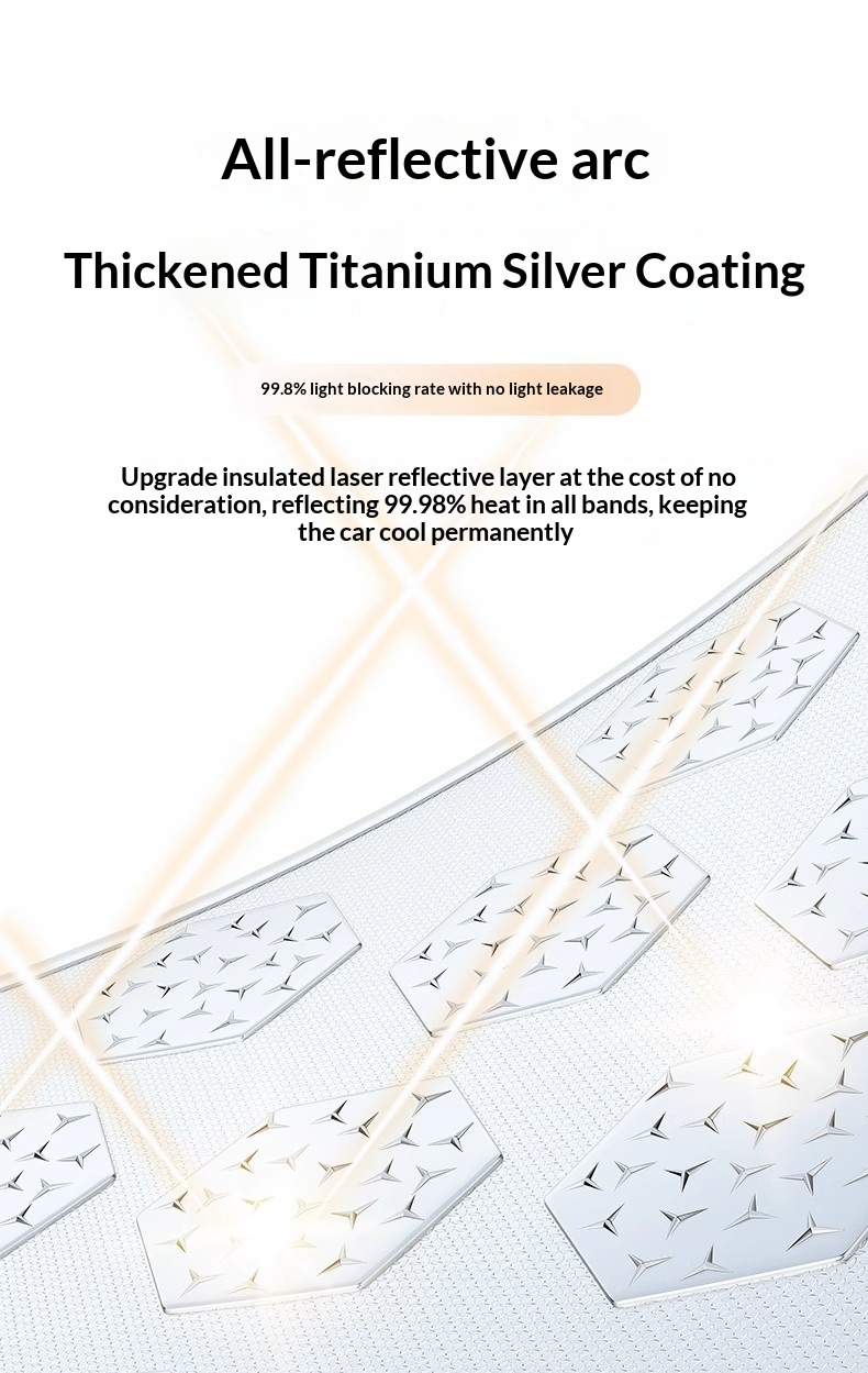 Protezione solare laser per interni auto, parasole rinfrescante per parabrezza anteriore_voghion.com