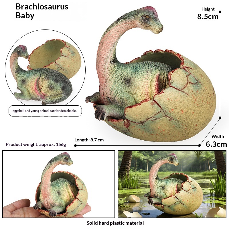 Dinosaur Egg Hatching Figure Realistic T-rex Spinosaurus Toy_voghion.com