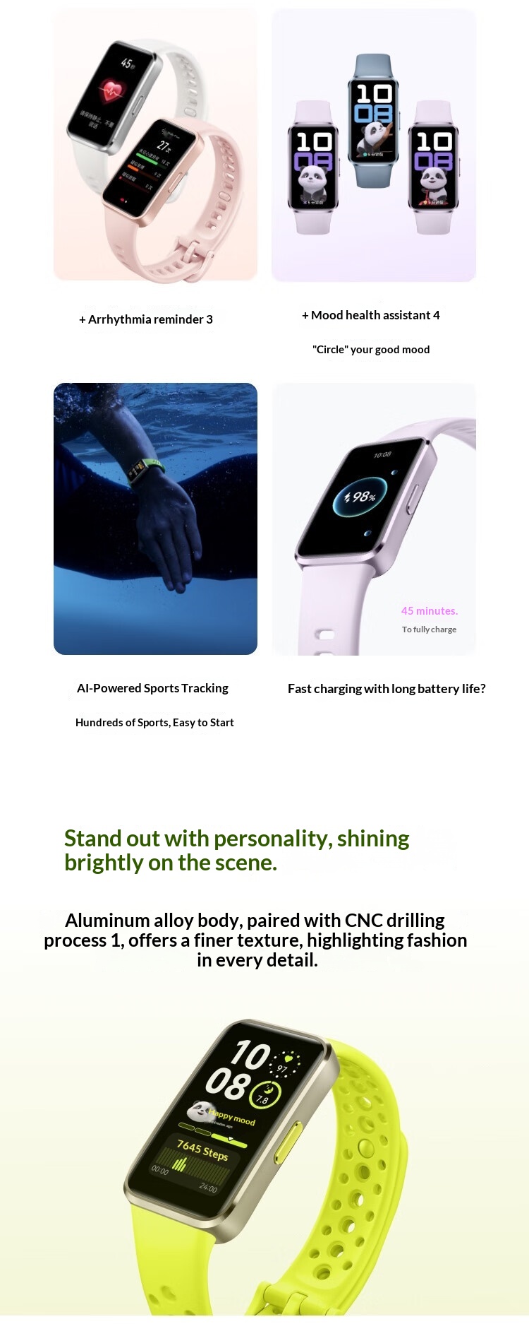 Huawei band 10 smartband med professionell sömnanalys_voghion.com