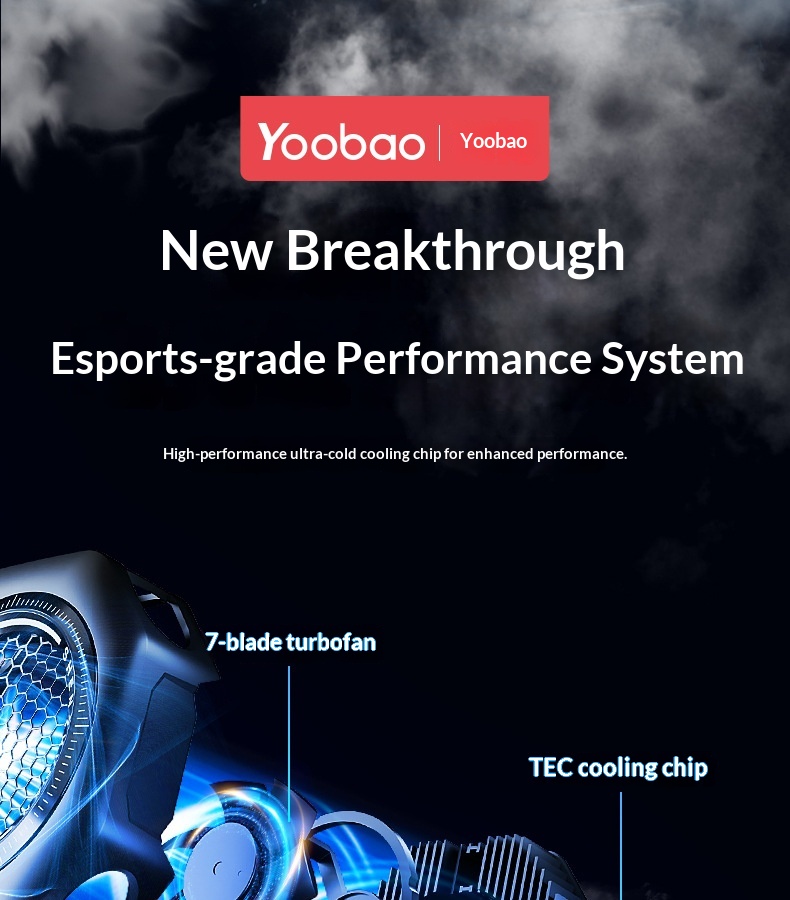 AI Temperature-Controlled Cooling Phone With Digital Display, Three-Level Adjustment, Magnetic Back Clip, Semiconductor_voghion.com