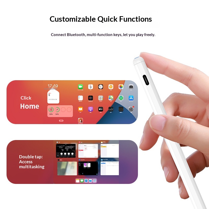 Stylet universel à écran tactile compatible avec iPad, téléphones et tablettes Android capacitifs, rechargeable et magnétique_voghion.com