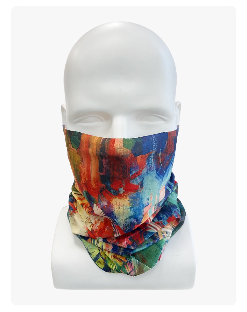 Masque de cyclisme refroidissant anti uv en soie glacée_voghion.com