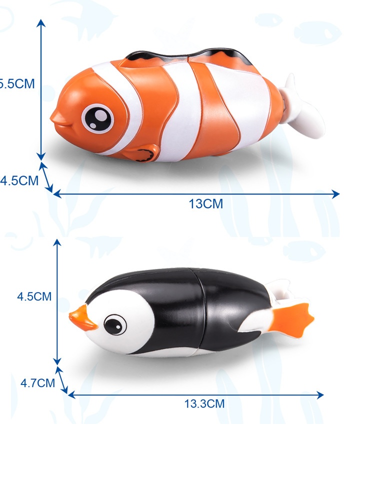 Badleksaker för barn simmande bläckfisk delfin sjölejon_voghion.com