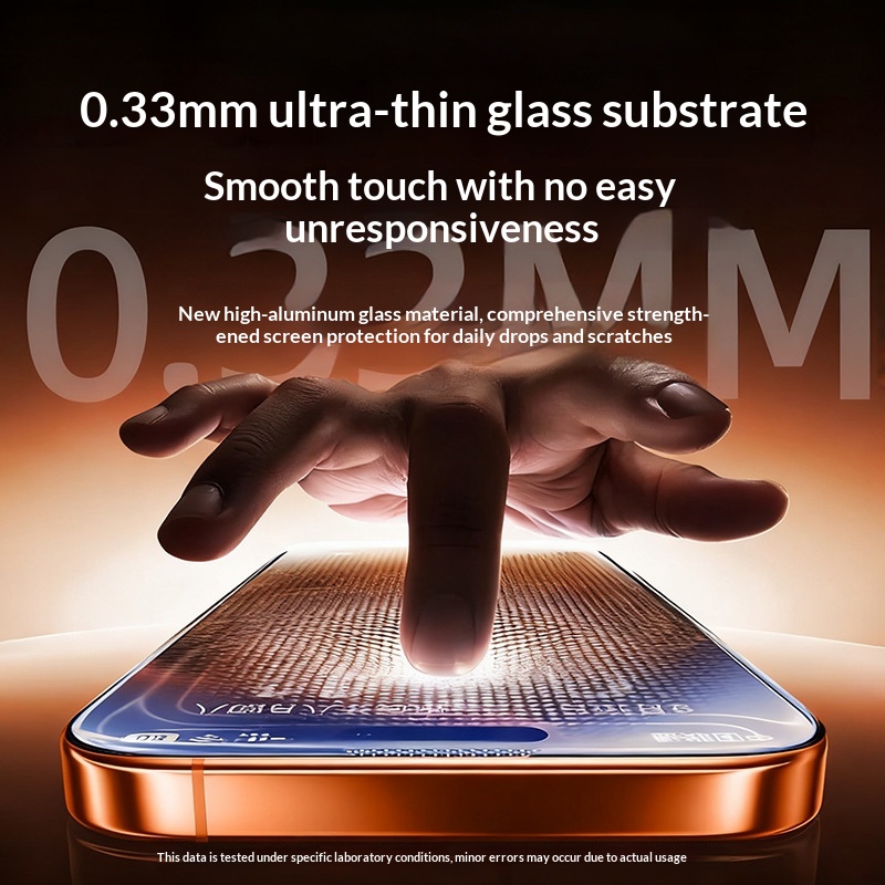 Pellicola protettiva antiriflesso AR per iPhone 17 Pro Max in vetro temperato HD a schermo intero._voghion.com