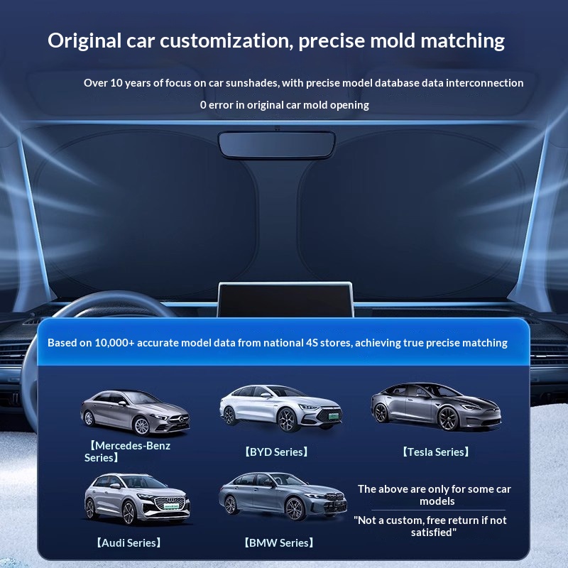 Protezione solare laser per interni auto, parasole rinfrescante per parabrezza anteriore_voghion.com