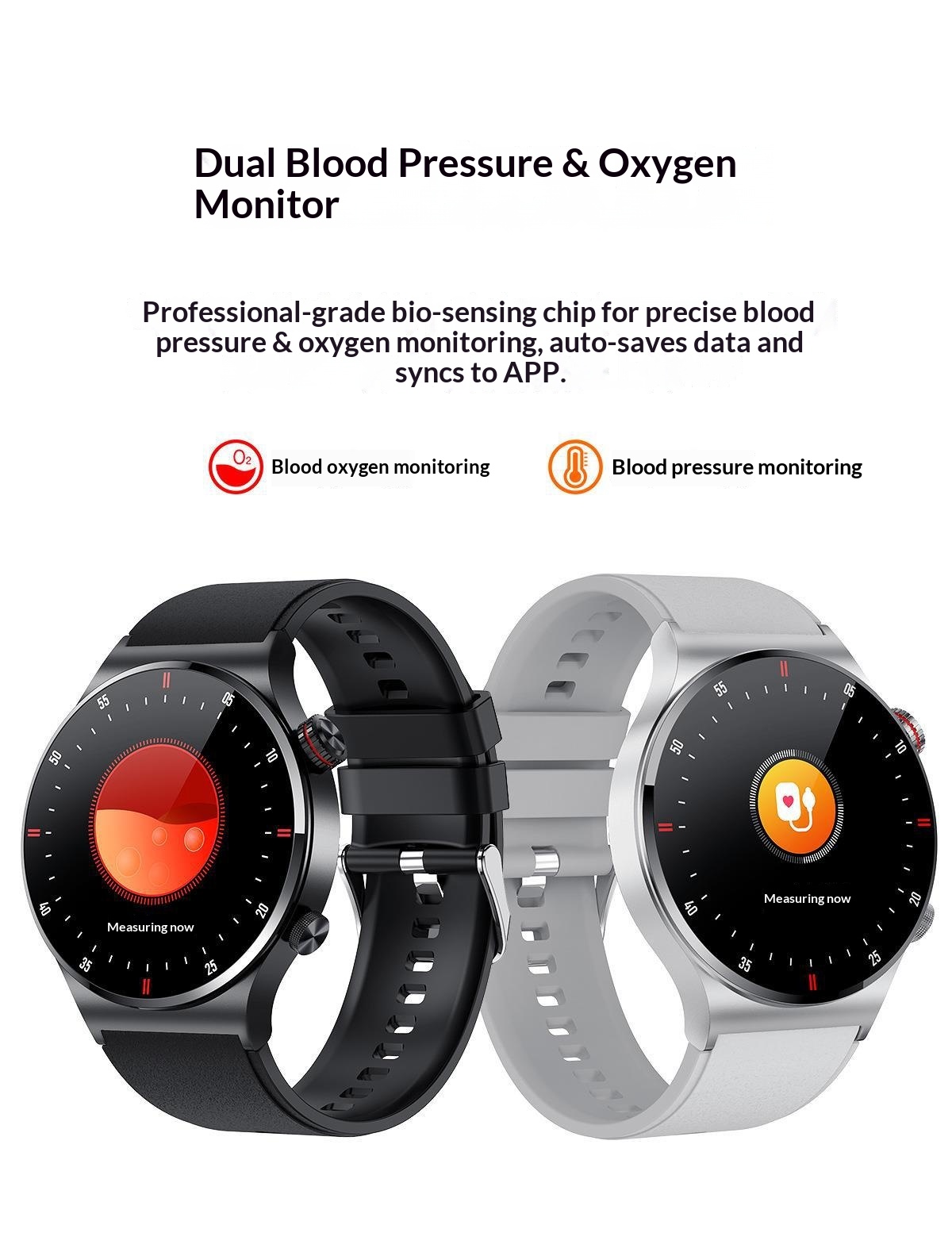 Neu QW33 EKG + PPG Musik-Player Schritt Zählen Bluetooth Anruf Smart_voghion.com