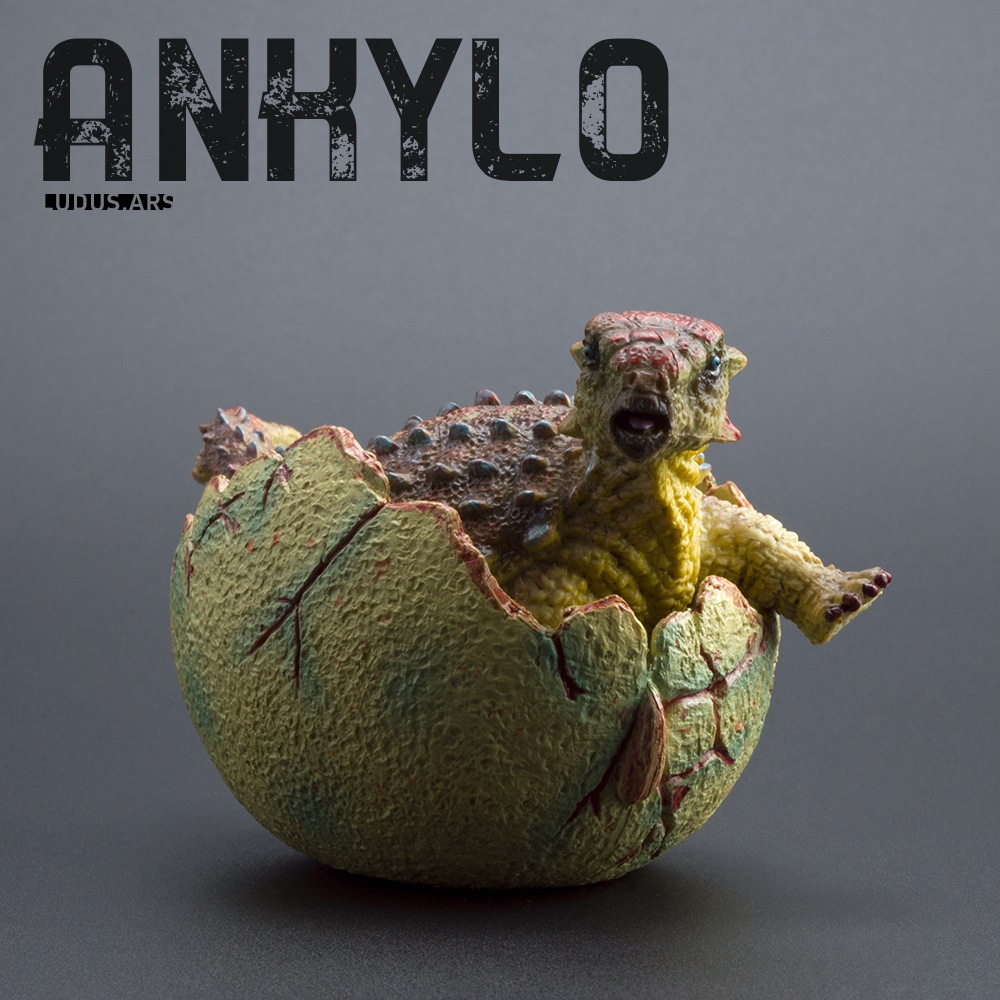 Grenzüberschreitendes, niedliches, realistisches Dinosaurier-Ei-Modell, solide, halb geschlüpfte, jurassische Triceratops, Brachiosaurus, Ankylosaurus Spielzeug_voghion.com