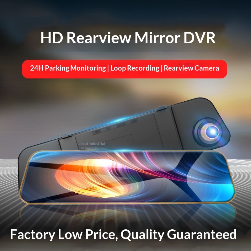 Dashcam med backspegel och dubbelkamera för fram och bak_voghion.com