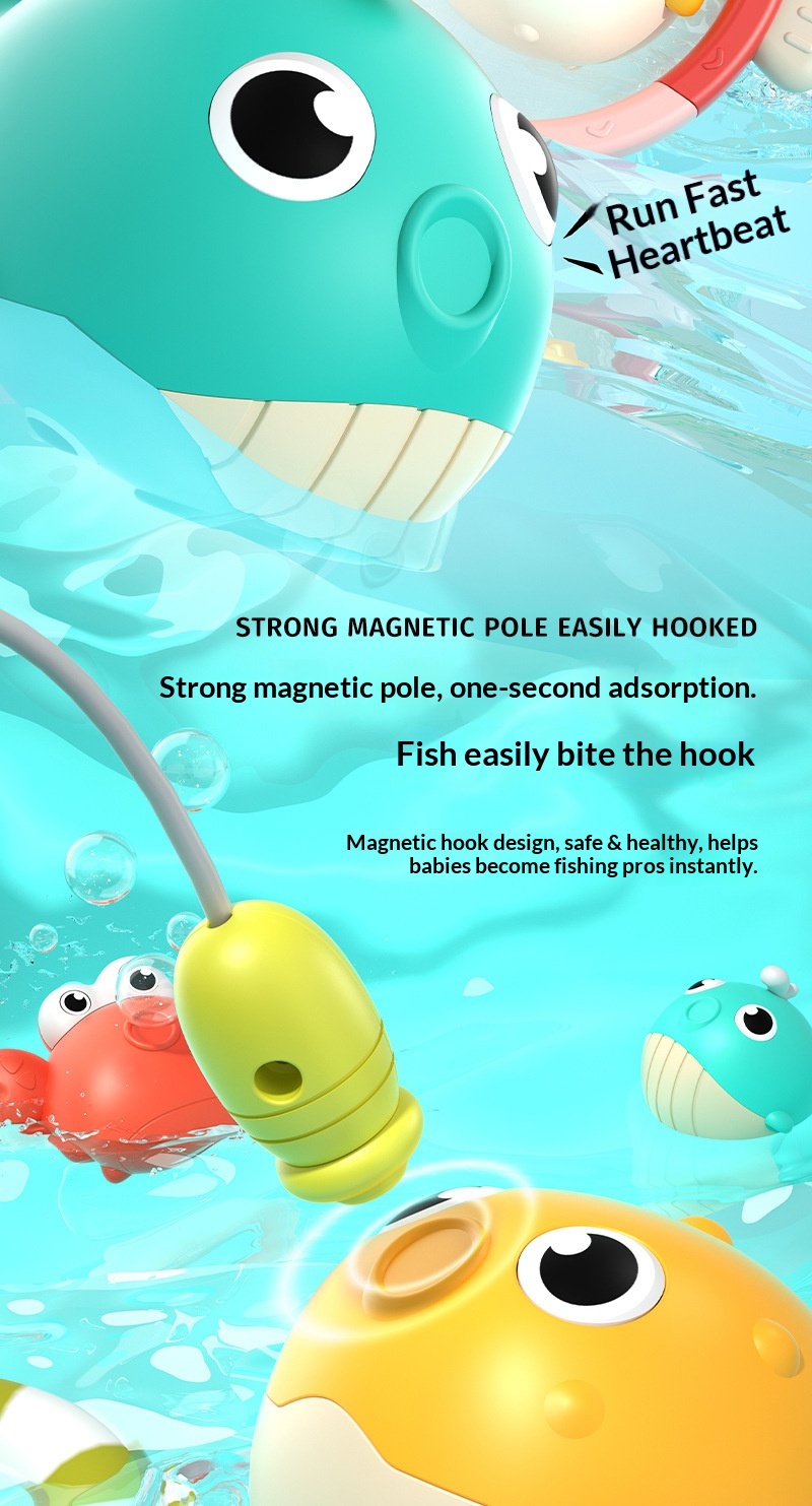 Magnetisk fiskespil til børn lysende badelegetøj_voghion.com