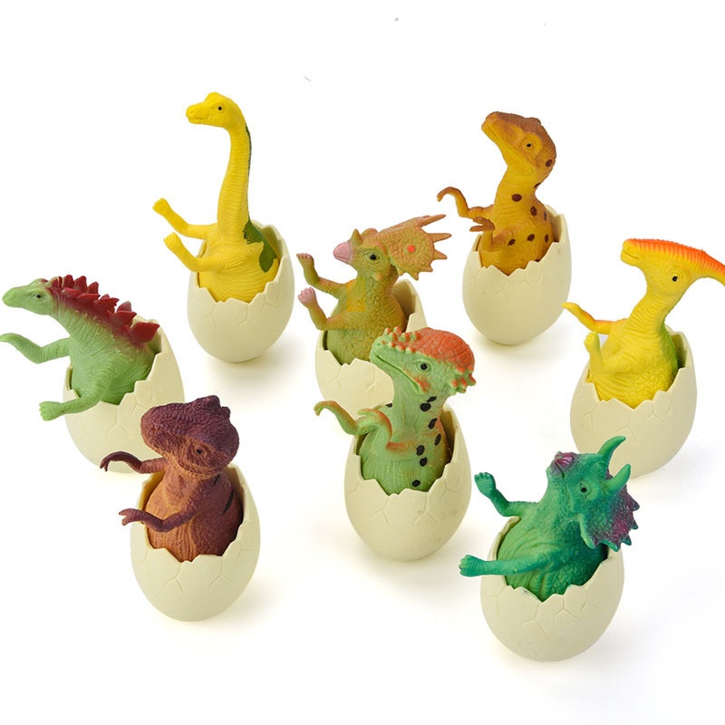 Children's Toy Simulation Hatching Egg Tyrannosaurus Velociraptor Triceratops Dinosaur World Model_voghion.com