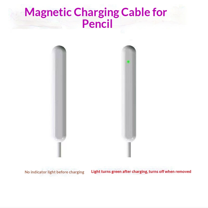 Stylet capacitif rechargeable compatible avec l'Apple Pencil 2e génération, stylet tactile à chargement magnétique sans fil_voghion.com
