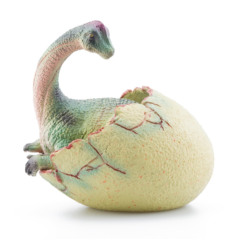 Grenzüberschreitendes, niedliches, realistisches Dinosaurier-Ei-Modell, solide, halb geschlüpfte, jurassische Triceratops, Brachiosaurus, Ankylosaurus Spielzeug_voghion.com