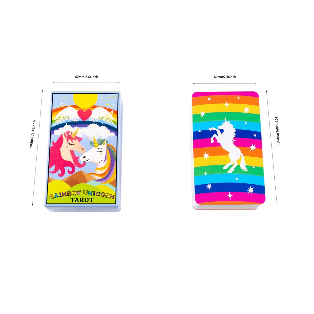Mazzo da sogno Carta di proprietà intellettuale Tarocchi dell'unicorno arcobaleno_voghion.com