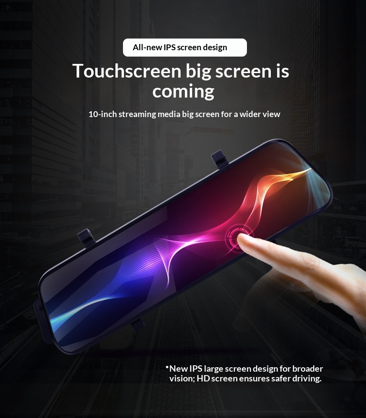 Dashcam specchietto retrovisore streaming media visione notturna_voghion.com