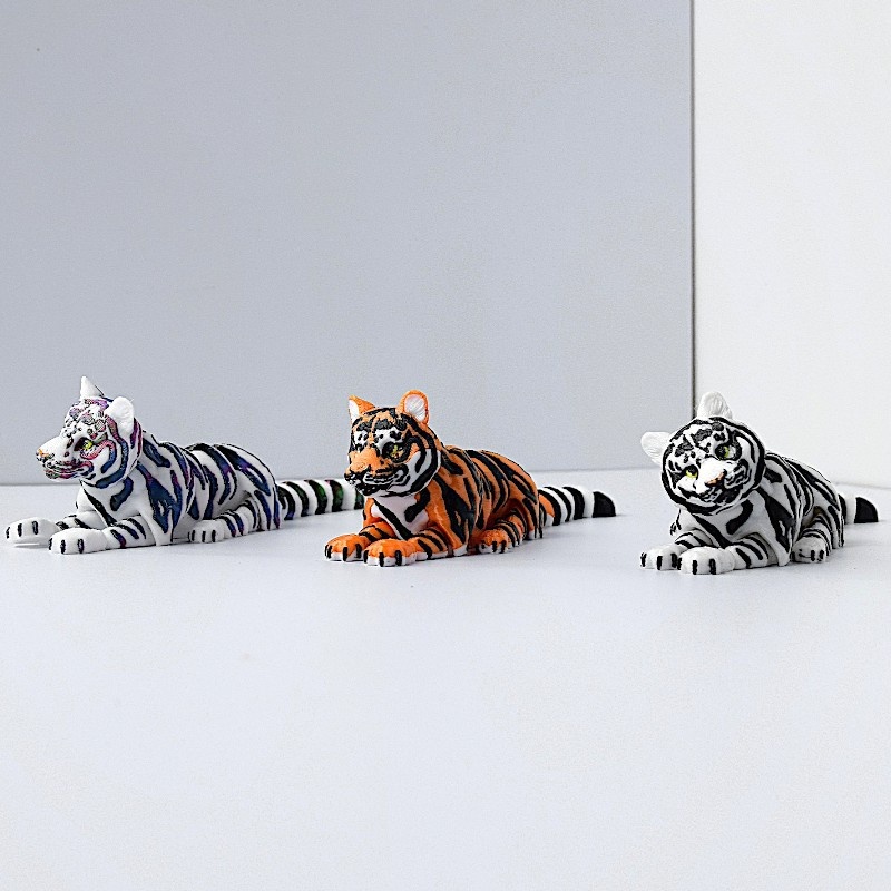 3D-gedrucktes Waldtiermodell für Kinder: Elefant, Tiger, Löwe – ein realistisches Spielzeug_voghion.com