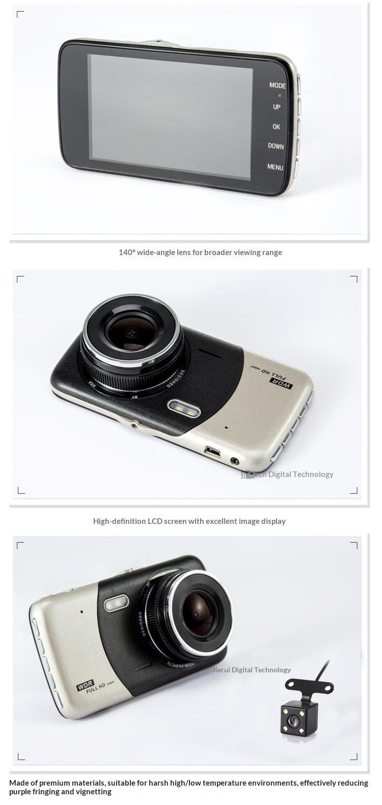 Dashcam Mit Front- Und Rückkamera Hd Nachtsicht Auto Dash Cam_voghion.com