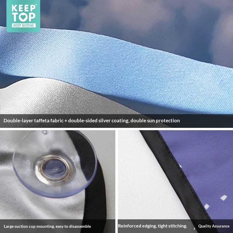 Sonnenschutz für Front- und Windschutzscheibe im Sommer, Hitzeschutz, Lichtundurchlässiges Tuch, Sonnenschutz für die Heckscheibe_voghion.com