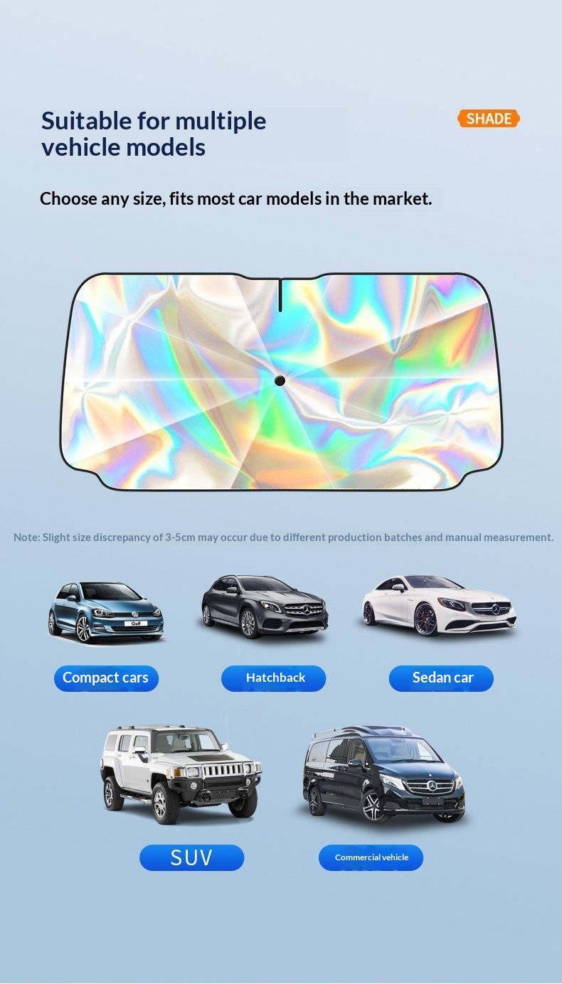 Parasole per parabrezza auto laser iridescente termico_voghion.com