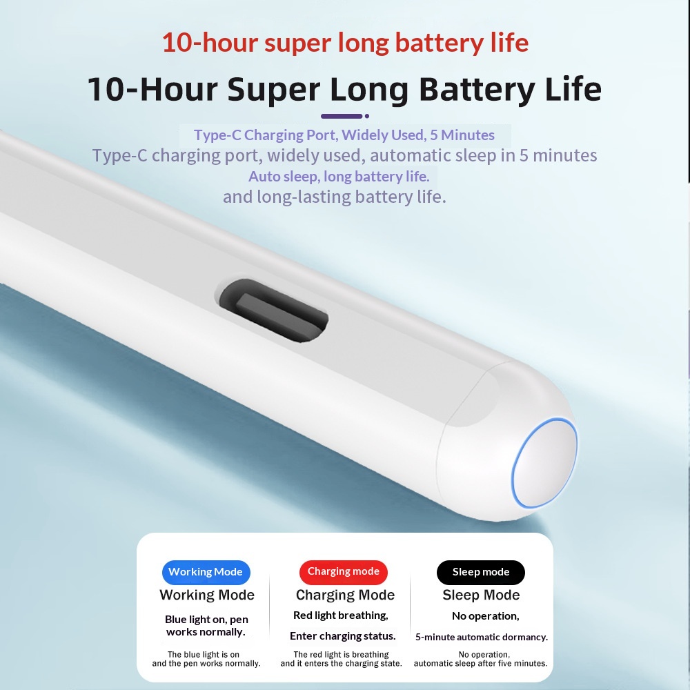 Compatible avec l'Apple Pencil capacitif de deuxième génération, stylet magnétique à chargement par ordinateur et écran tactile._voghion.com