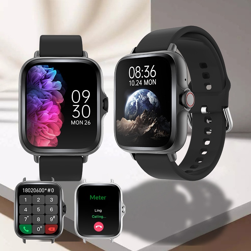 Smartwatch mit Herzfrequenzmessung, Blutsauerstoffüberwachung, Sport- und Anruffunktion, Herren- und Damenmodell TB39 (neues Modell 2025), trendige Bluetooth-Uhr_voghion.com