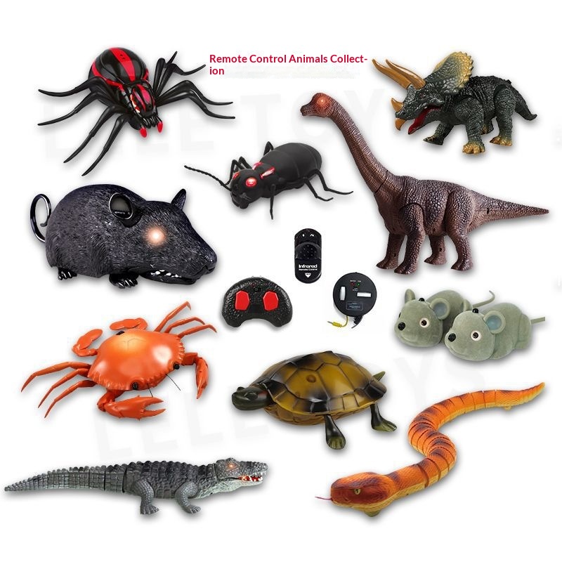 Cross-Border Hot Sale Novelty Simulation Snake Prank Electric Scary Toy Remote Control Cockroach Centipede Insect Animal_voghion.com
