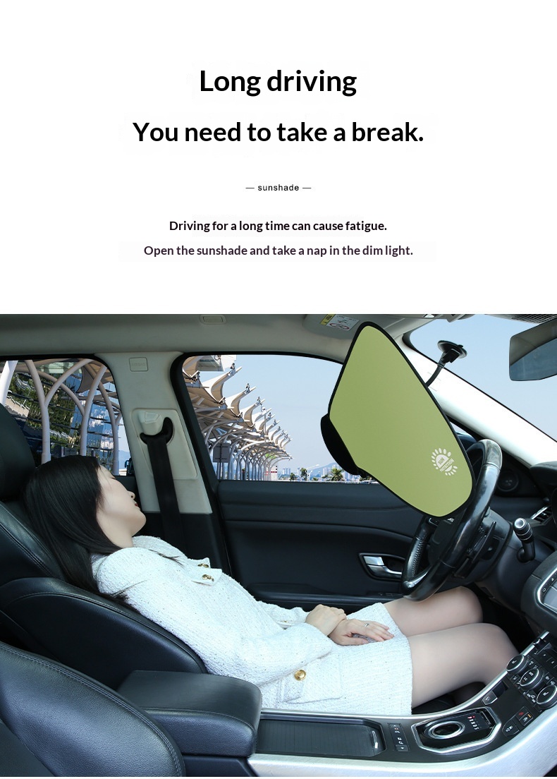 Parasole laterale anteriore per finestrino auto con isolamento termico a 360°, tendina oscurante._voghion.com